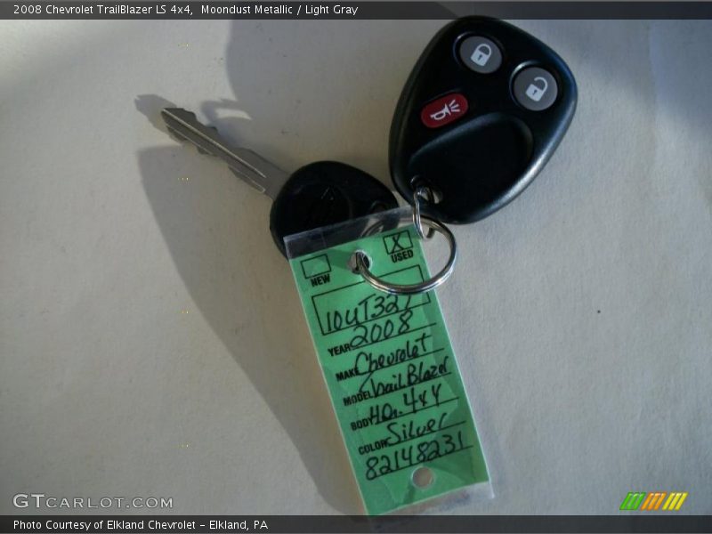 Moondust Metallic / Light Gray 2008 Chevrolet TrailBlazer LS 4x4