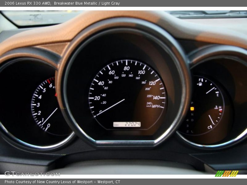 Breakwater Blue Metallic / Light Gray 2006 Lexus RX 330 AWD