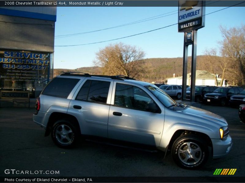 Moondust Metallic / Light Gray 2008 Chevrolet TrailBlazer LS 4x4