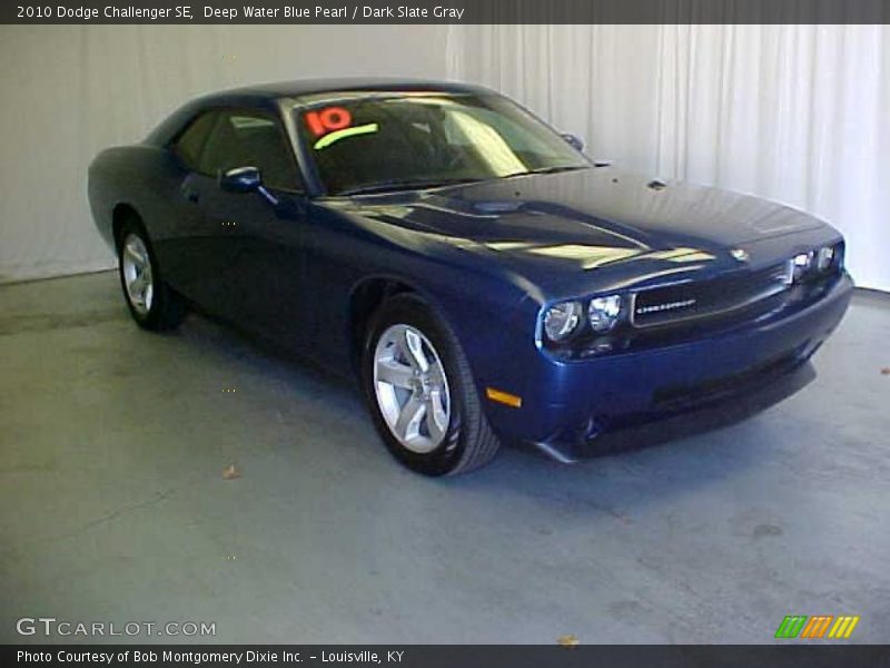 Deep Water Blue Pearl / Dark Slate Gray 2010 Dodge Challenger SE