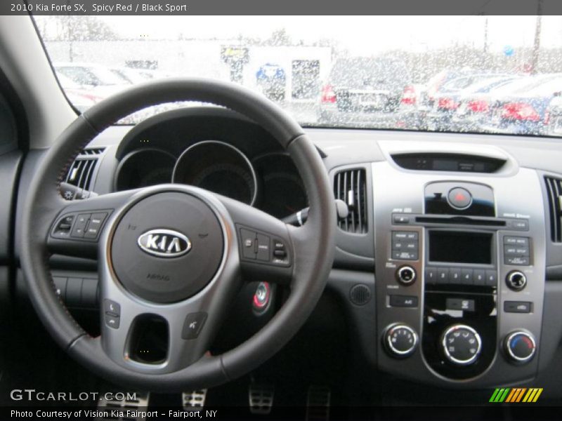 Spicy Red / Black Sport 2010 Kia Forte SX