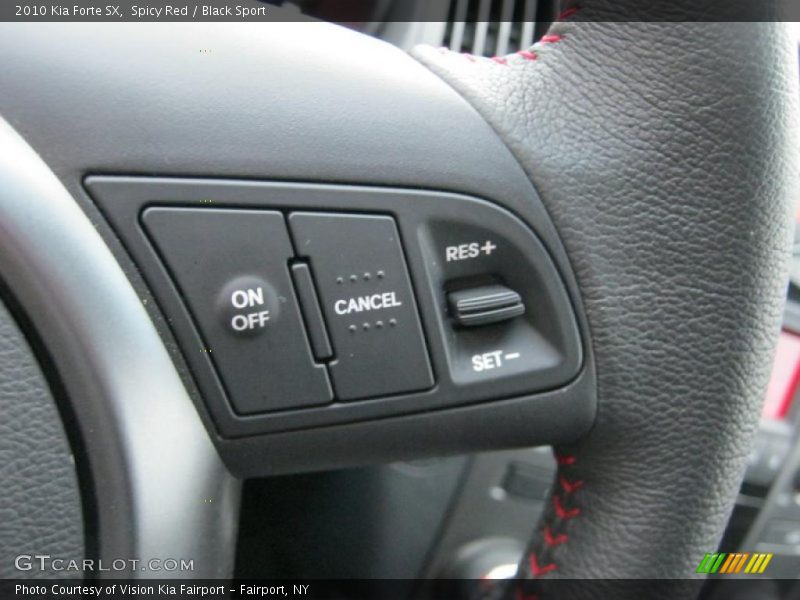 Spicy Red / Black Sport 2010 Kia Forte SX
