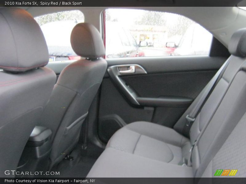 Spicy Red / Black Sport 2010 Kia Forte SX