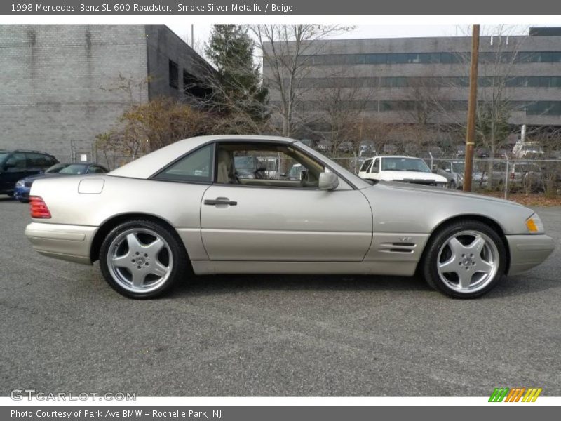 Smoke Silver Metallic / Beige 1998 Mercedes-Benz SL 600 Roadster