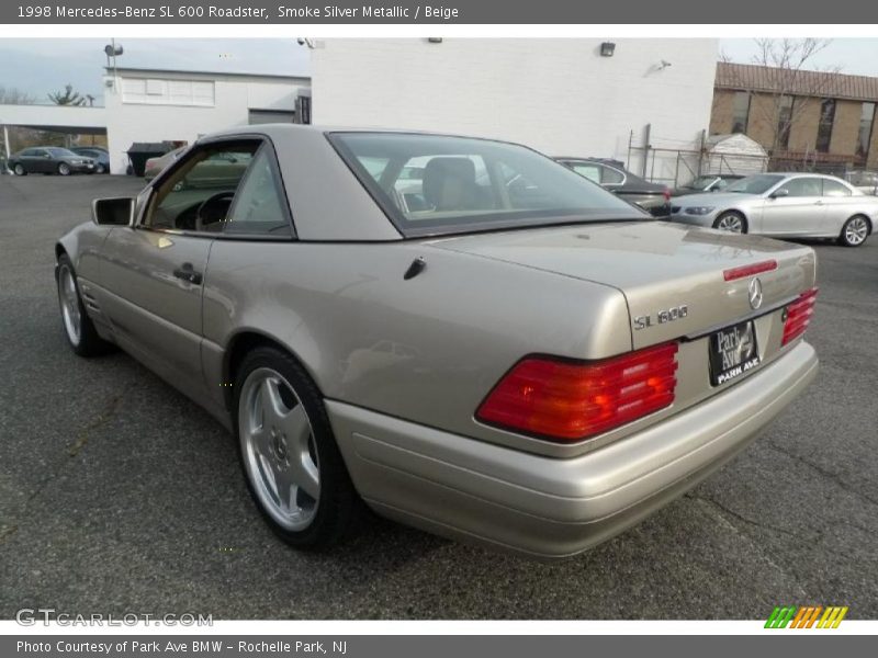 Smoke Silver Metallic / Beige 1998 Mercedes-Benz SL 600 Roadster