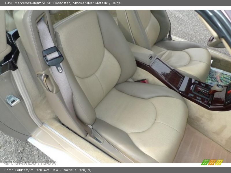 Smoke Silver Metallic / Beige 1998 Mercedes-Benz SL 600 Roadster