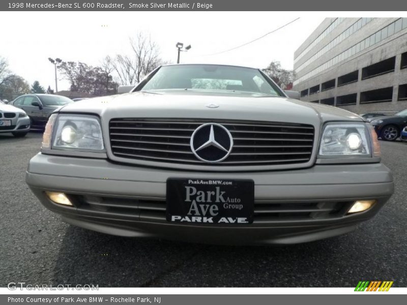 Smoke Silver Metallic / Beige 1998 Mercedes-Benz SL 600 Roadster