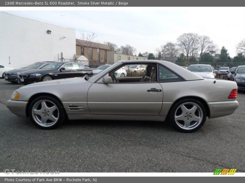 Smoke Silver Metallic / Beige 1998 Mercedes-Benz SL 600 Roadster