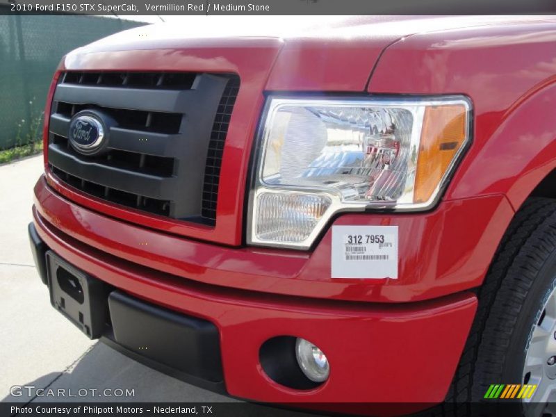 Vermillion Red / Medium Stone 2010 Ford F150 STX SuperCab
