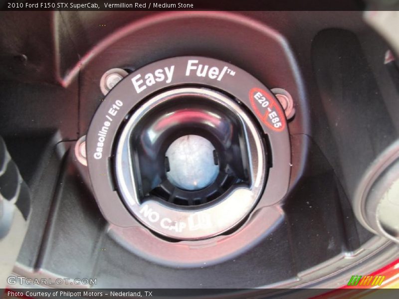 Vermillion Red / Medium Stone 2010 Ford F150 STX SuperCab
