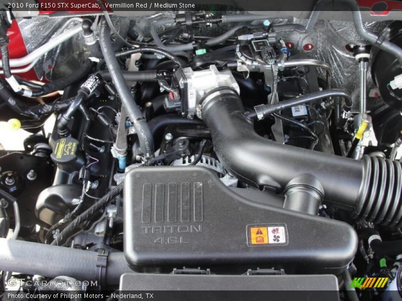 Vermillion Red / Medium Stone 2010 Ford F150 STX SuperCab