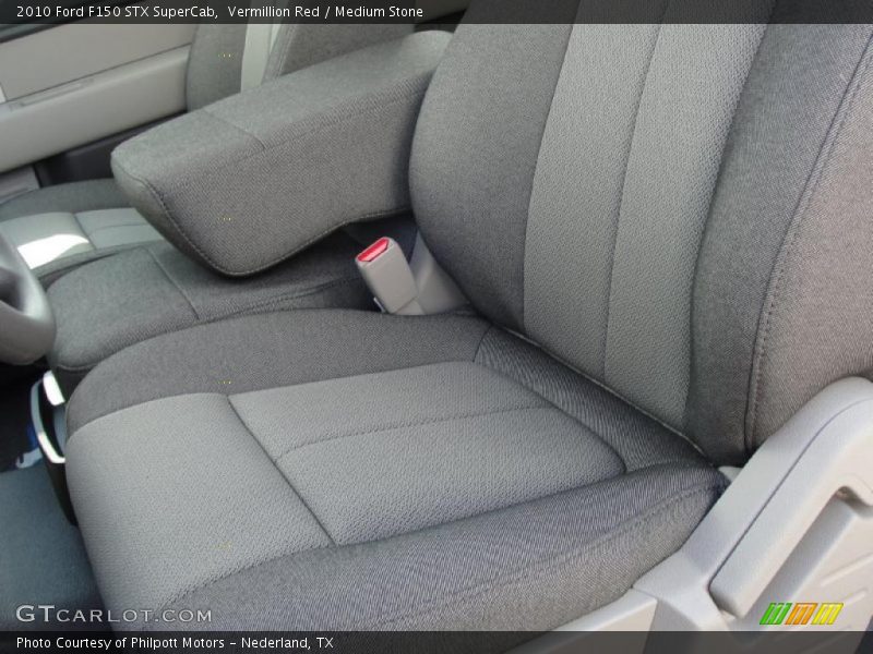 Vermillion Red / Medium Stone 2010 Ford F150 STX SuperCab