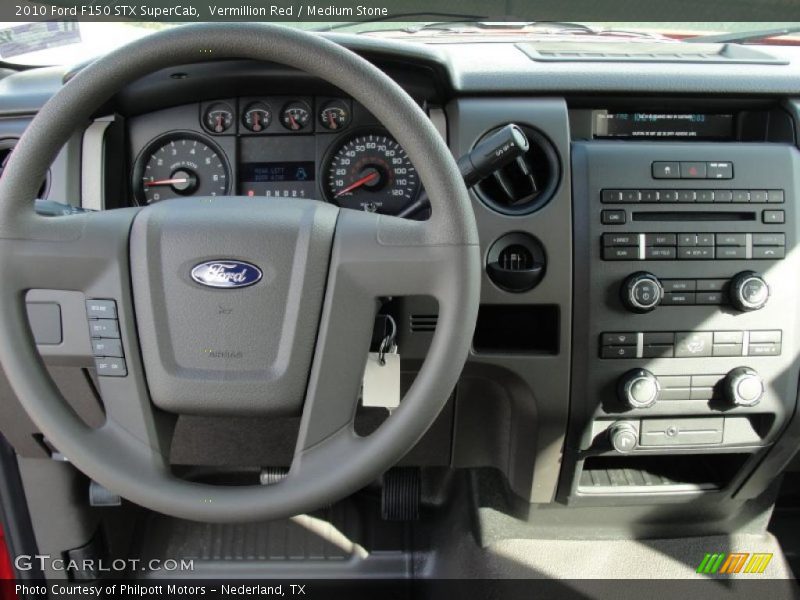 Vermillion Red / Medium Stone 2010 Ford F150 STX SuperCab