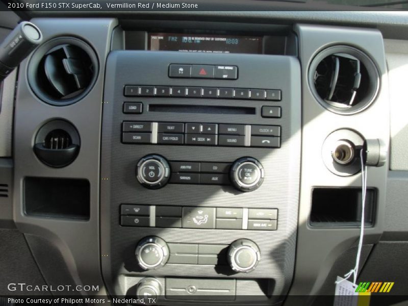 Vermillion Red / Medium Stone 2010 Ford F150 STX SuperCab