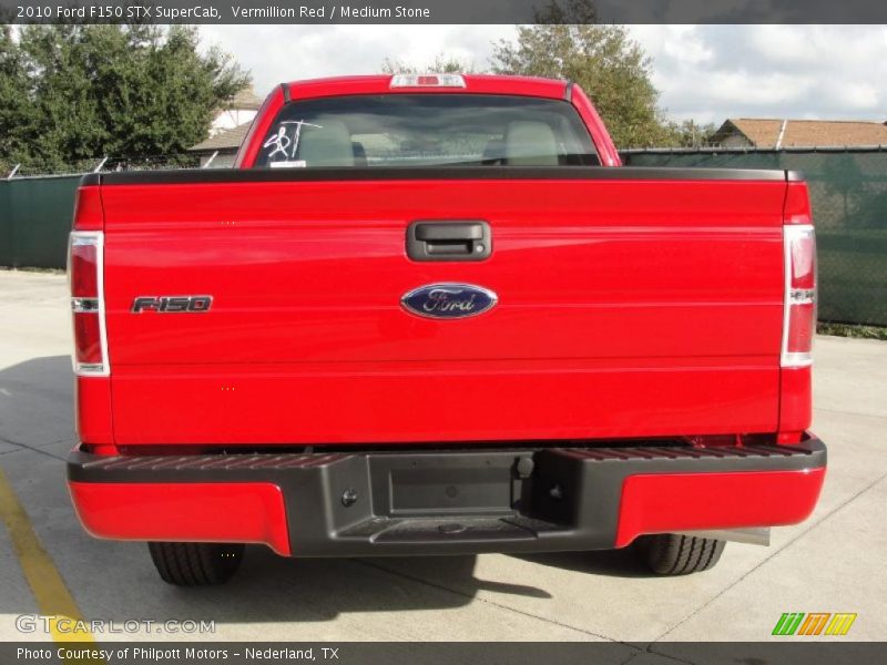 Vermillion Red / Medium Stone 2010 Ford F150 STX SuperCab