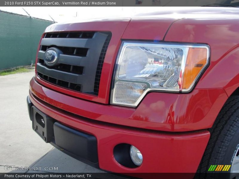 Vermillion Red / Medium Stone 2010 Ford F150 STX SuperCab