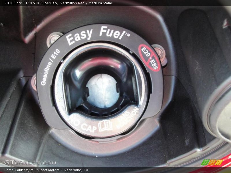 Vermillion Red / Medium Stone 2010 Ford F150 STX SuperCab