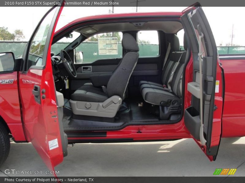 Vermillion Red / Medium Stone 2010 Ford F150 STX SuperCab