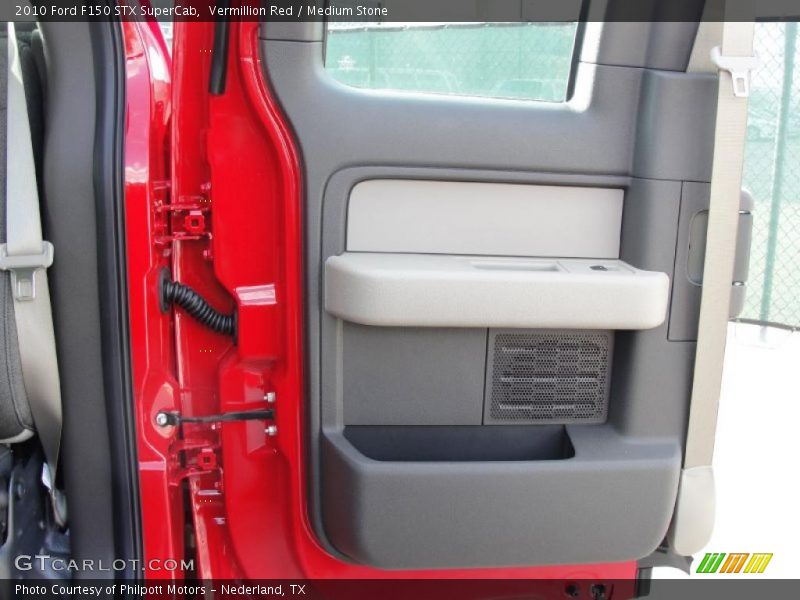 Vermillion Red / Medium Stone 2010 Ford F150 STX SuperCab