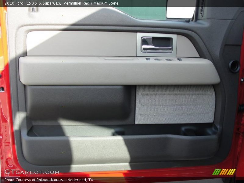 Vermillion Red / Medium Stone 2010 Ford F150 STX SuperCab