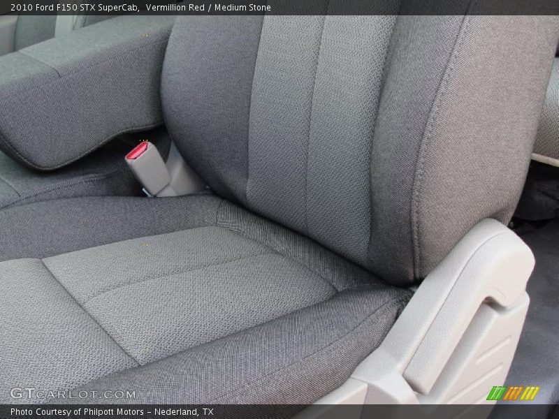 Vermillion Red / Medium Stone 2010 Ford F150 STX SuperCab