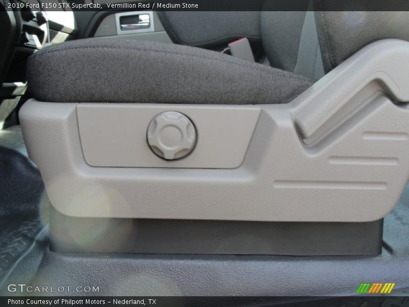 Vermillion Red / Medium Stone 2010 Ford F150 STX SuperCab