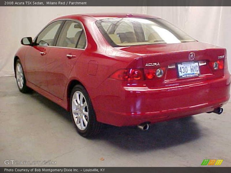 Milano Red / Parchment 2008 Acura TSX Sedan