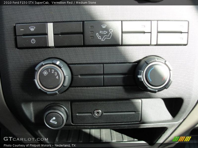 Vermillion Red / Medium Stone 2010 Ford F150 STX SuperCab