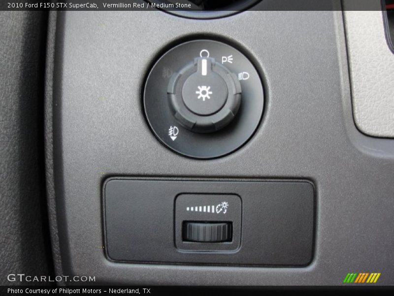 Vermillion Red / Medium Stone 2010 Ford F150 STX SuperCab