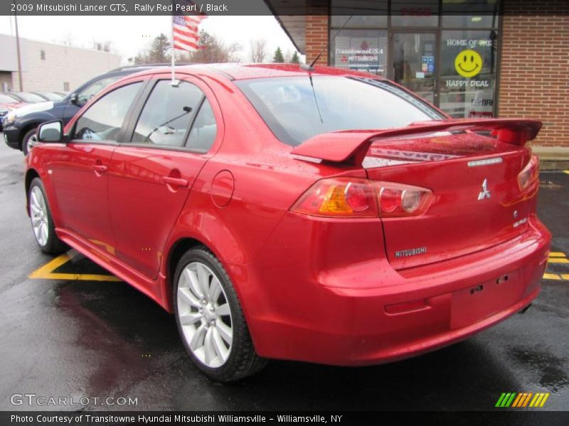 Rally Red Pearl / Black 2009 Mitsubishi Lancer GTS