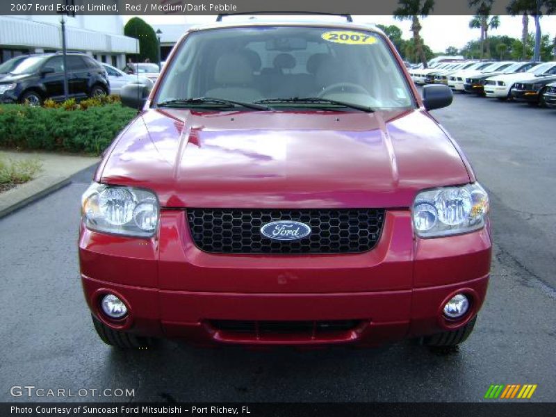 Red / Medium/Dark Pebble 2007 Ford Escape Limited