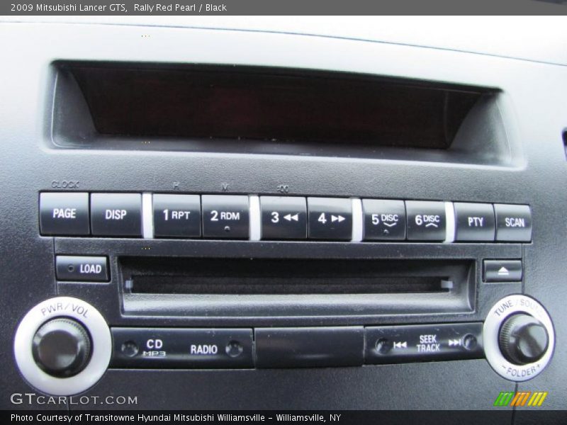 Rally Red Pearl / Black 2009 Mitsubishi Lancer GTS