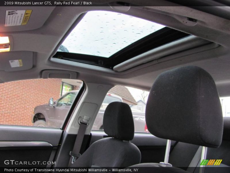 Rally Red Pearl / Black 2009 Mitsubishi Lancer GTS