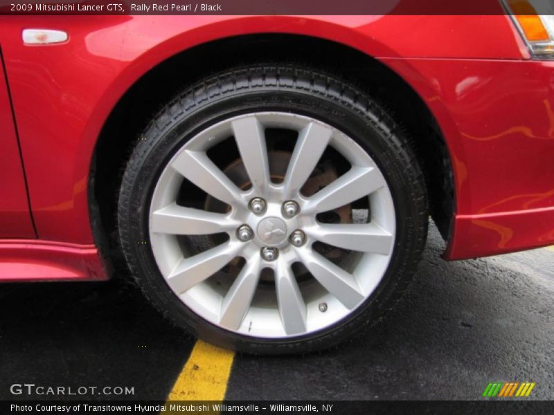Rally Red Pearl / Black 2009 Mitsubishi Lancer GTS