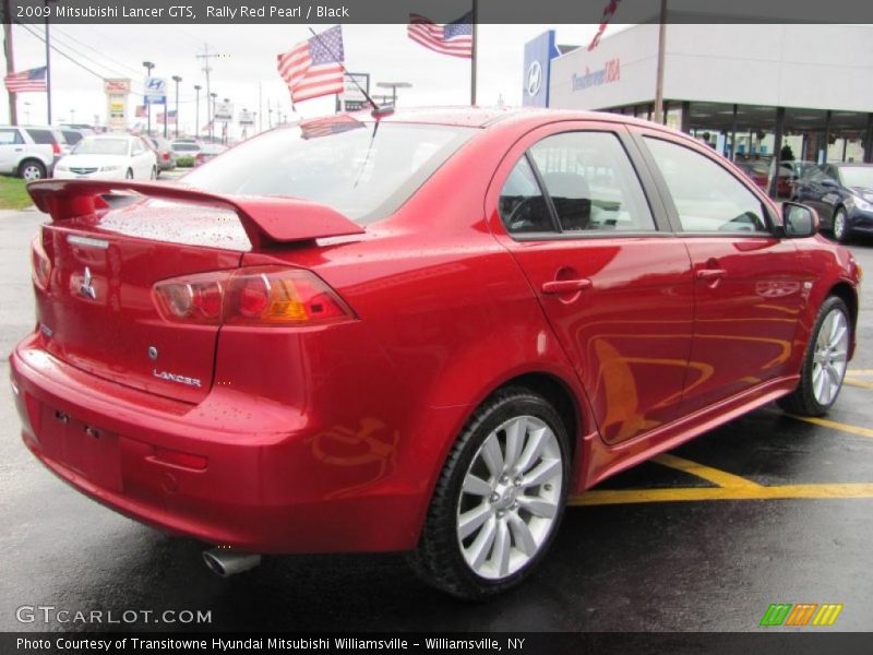 Rally Red Pearl / Black 2009 Mitsubishi Lancer GTS
