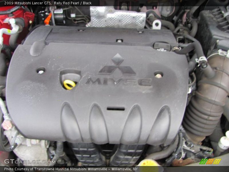 Rally Red Pearl / Black 2009 Mitsubishi Lancer GTS
