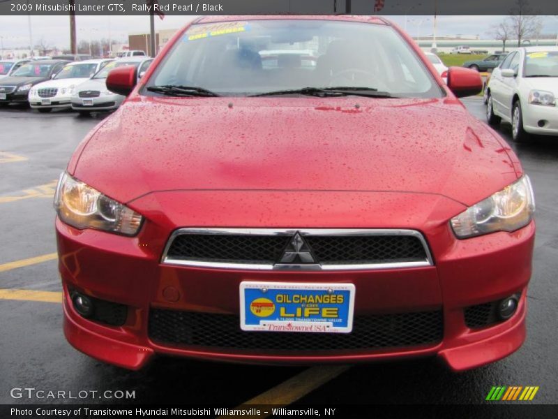 Rally Red Pearl / Black 2009 Mitsubishi Lancer GTS
