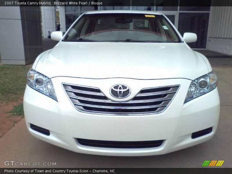 Blizzard White Pearl / Bisque 2007 Toyota Camry Hybrid