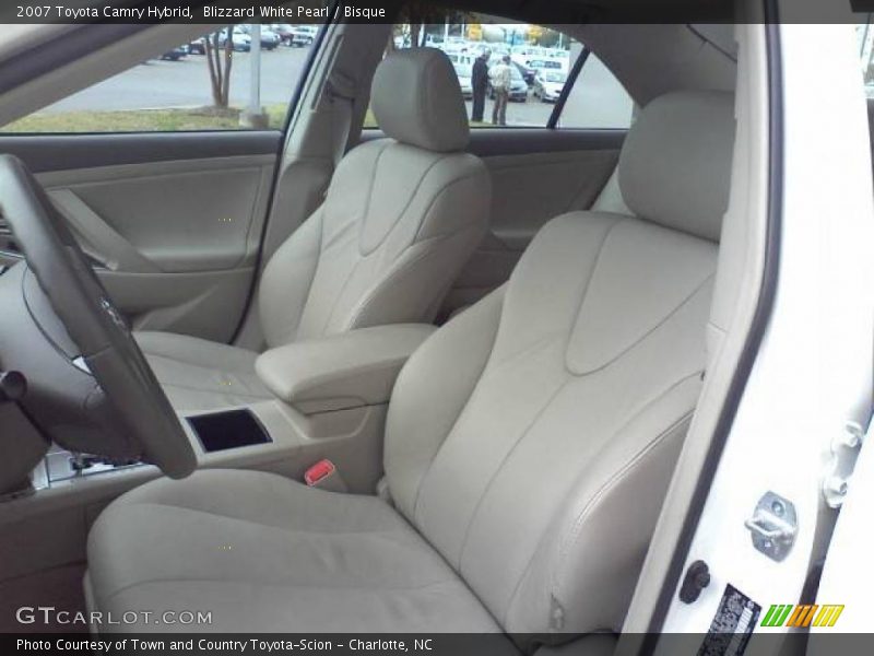 Blizzard White Pearl / Bisque 2007 Toyota Camry Hybrid
