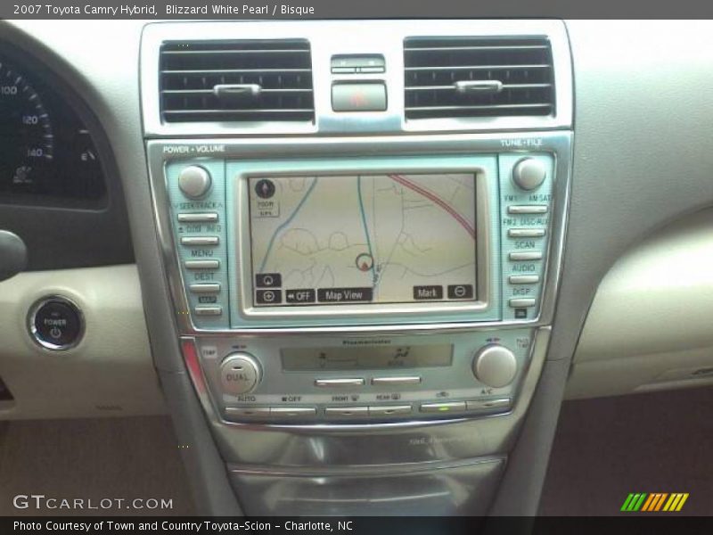 Blizzard White Pearl / Bisque 2007 Toyota Camry Hybrid