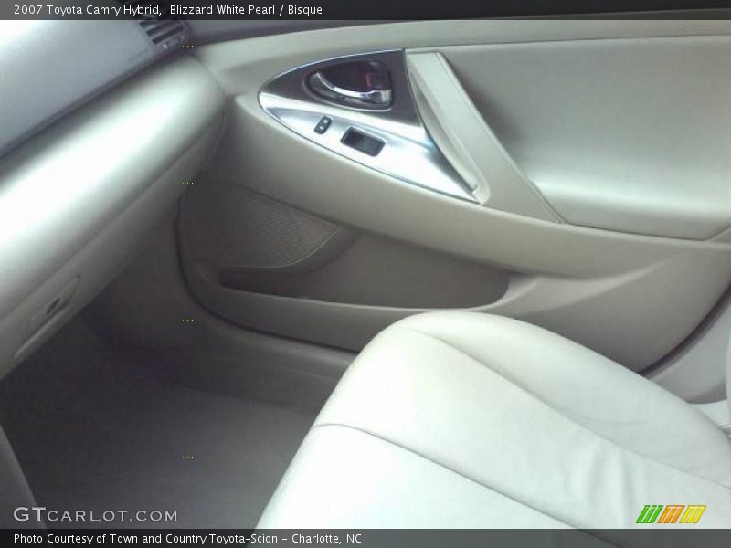 Blizzard White Pearl / Bisque 2007 Toyota Camry Hybrid