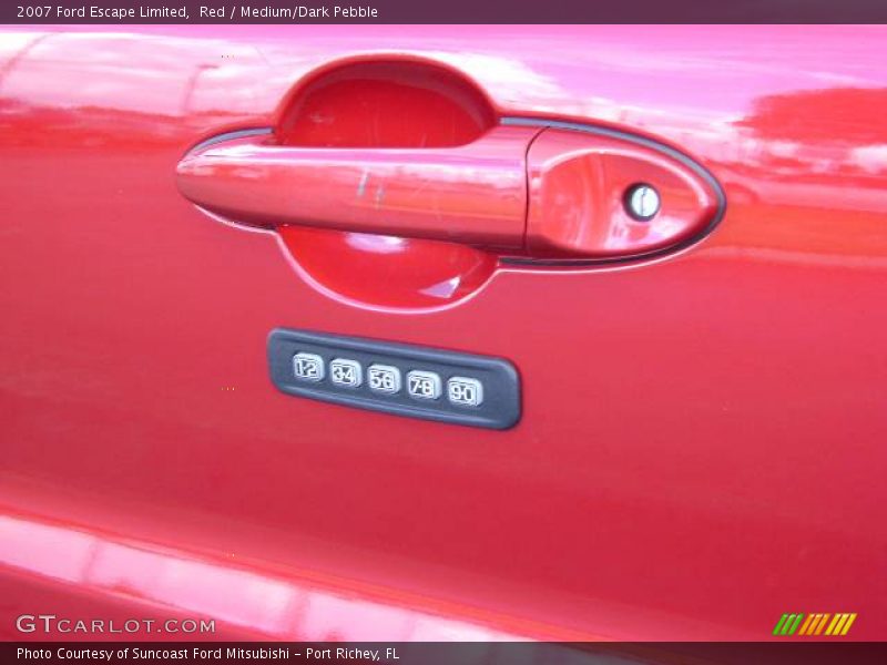 Red / Medium/Dark Pebble 2007 Ford Escape Limited