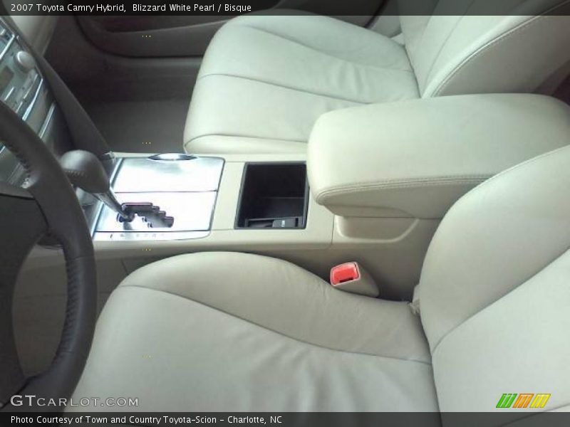 Blizzard White Pearl / Bisque 2007 Toyota Camry Hybrid
