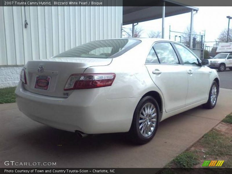 Blizzard White Pearl / Bisque 2007 Toyota Camry Hybrid