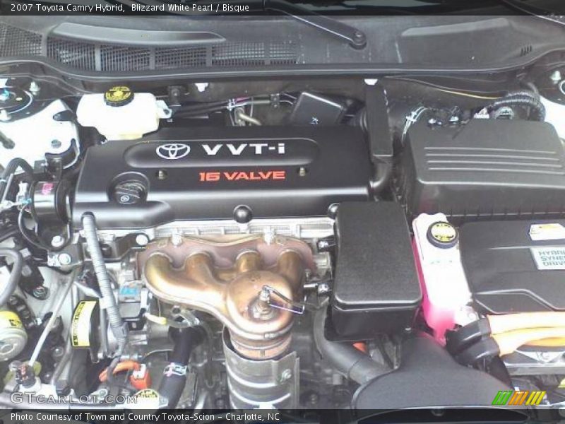 Blizzard White Pearl / Bisque 2007 Toyota Camry Hybrid