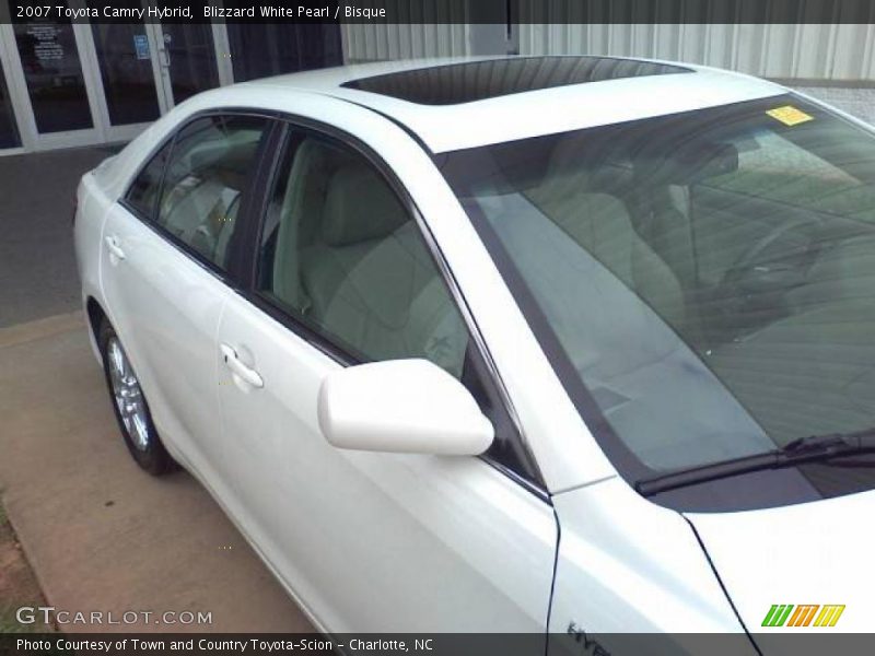 Blizzard White Pearl / Bisque 2007 Toyota Camry Hybrid