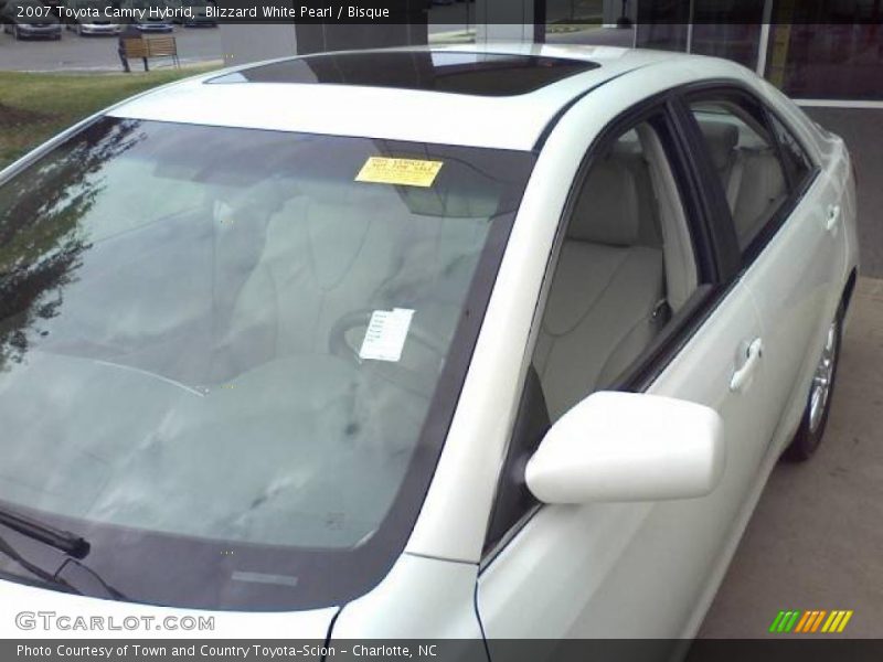 Blizzard White Pearl / Bisque 2007 Toyota Camry Hybrid