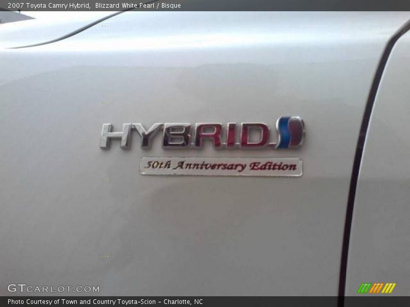 Blizzard White Pearl / Bisque 2007 Toyota Camry Hybrid