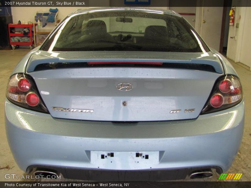 Sky Blue / Black 2007 Hyundai Tiburon GT