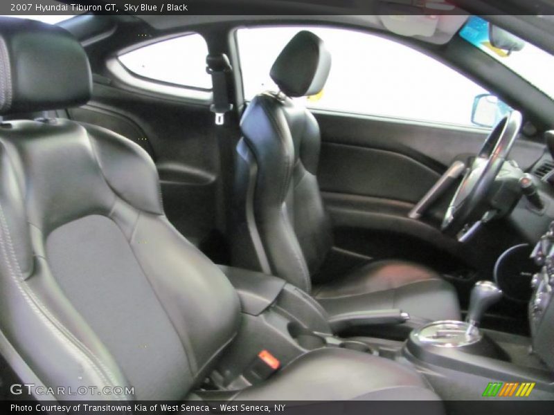Sky Blue / Black 2007 Hyundai Tiburon GT